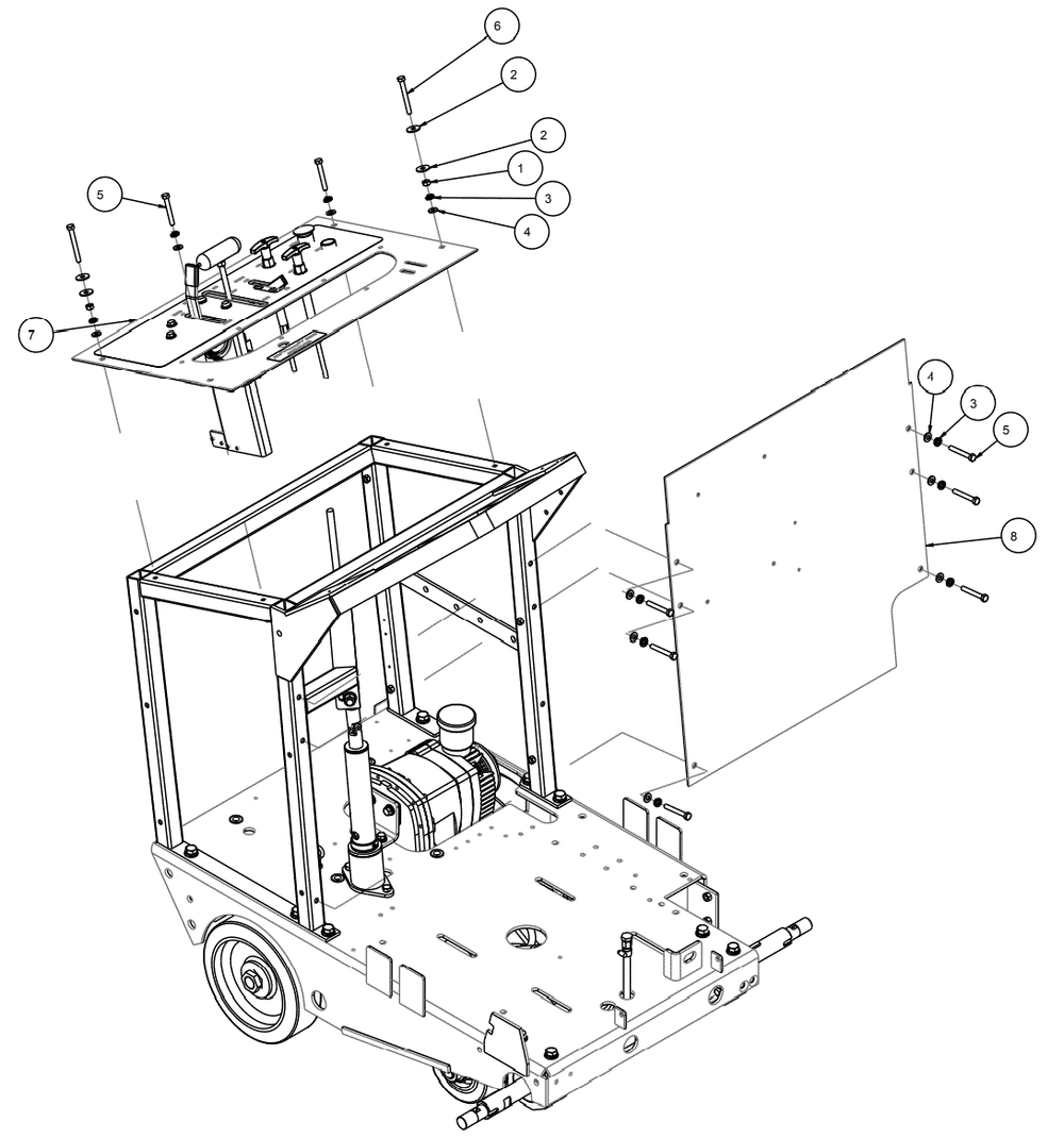 Section 04 Diagram and Parts List for MK-4020B 167439-20 MK Diamond Concrete Saw